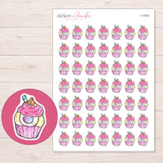 I-17937 planner sticker sheet with enlarged sticker detail