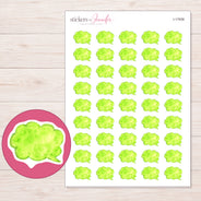 I-17938 planner sticker sheet with enlarged sticker detail