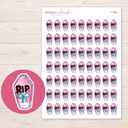 I-17961 planner sticker sheet with enlarged sticker detail