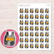 I-17965 planner sticker sheet with enlarged sticker detail