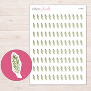 I-17972 planner sticker sheet with enlarged sticker detail