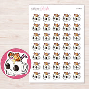 I-17973 planner sticker sheet with enlarged sticker detail