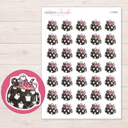I-17979 planner sticker sheet with enlarged sticker detail