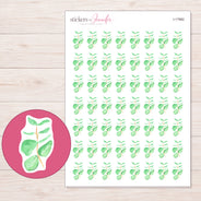 I-17982 planner sticker sheet with enlarged sticker detail