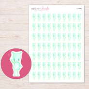 I-17989 planner sticker sheet with enlarged sticker detail