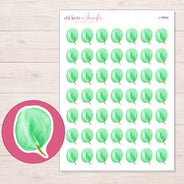 I-18000 planner sticker sheet with enlarged sticker detail