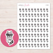 I-18020 planner sticker sheet with enlarged sticker detail
