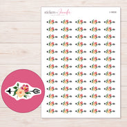 I-18030 planner sticker sheet with enlarged sticker detail