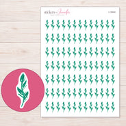 I-18042 planner sticker sheet with enlarged sticker detail