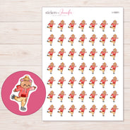 I-18051 planner sticker sheet with enlarged sticker detail