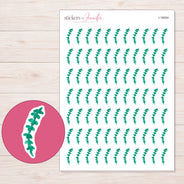 I-18054 planner sticker sheet with enlarged sticker detail