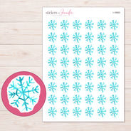 I-18063 planner sticker sheet with enlarged sticker detail