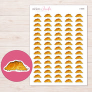 I-18065 planner sticker sheet with enlarged sticker detail
