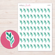 I-18072 planner sticker sheet with enlarged sticker detail