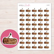I-18075 planner sticker sheet with enlarged sticker detail