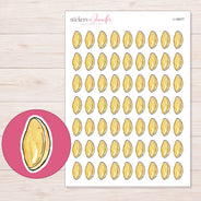 I-18077 planner sticker sheet with enlarged sticker detail