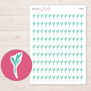 I-18078 planner sticker sheet with enlarged sticker detail