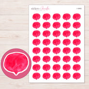 I-18082 planner sticker sheet with enlarged sticker detail