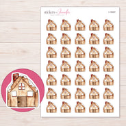 I-18087 planner sticker sheet with enlarged sticker detail