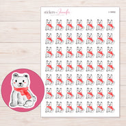 I-18092 planner sticker sheet with enlarged sticker detail