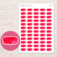 I-18094 planner sticker sheet with enlarged sticker detail