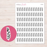 I-18102 planner sticker sheet with enlarged sticker detail