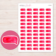 I-18106 planner sticker sheet with enlarged sticker detail