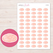 I-18130 planner sticker sheet with enlarged sticker detail