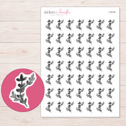 I-18132 planner sticker sheet with enlarged sticker detail
