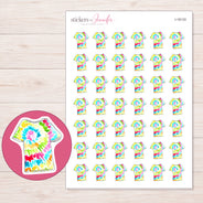 I-18133 planner sticker sheet with enlarged sticker detail