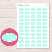 I-18142 planner sticker sheet with enlarged sticker detail
