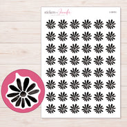 I-18151 planner sticker sheet with enlarged sticker detail