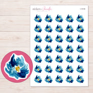 I-18156 planner sticker sheet with enlarged sticker detail
