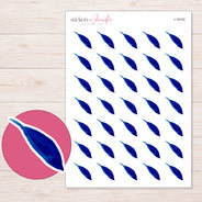I-18162 planner sticker sheet with enlarged sticker detail