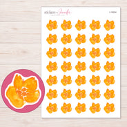 I-18204 planner sticker sheet with enlarged sticker detail