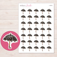 I-18219 planner sticker sheet with enlarged sticker detail