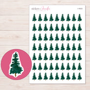 I-18222 planner sticker sheet with enlarged sticker detail