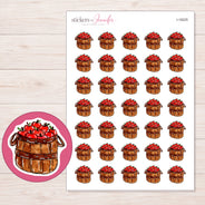 I-18225 planner sticker sheet with enlarged sticker detail