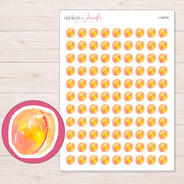 I-18233 planner sticker sheet with enlarged sticker detail