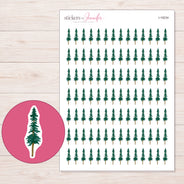 I-18234 planner sticker sheet with enlarged sticker detail