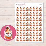 I-18237 planner sticker sheet with enlarged sticker detail