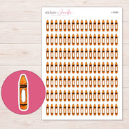 I-18288 planner sticker sheet with enlarged sticker detail