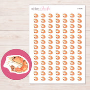 I-18296 planner sticker sheet with enlarged sticker detail