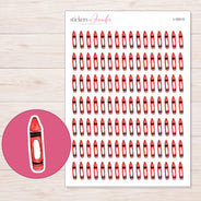 I-18313 planner sticker sheet with enlarged sticker detail