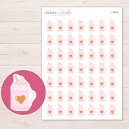 I-18314 planner sticker sheet with enlarged sticker detail