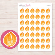 I-18316 planner sticker sheet with enlarged sticker detail