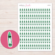 I-18318 planner sticker sheet with enlarged sticker detail