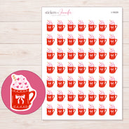 I-18329 planner sticker sheet with enlarged sticker detail