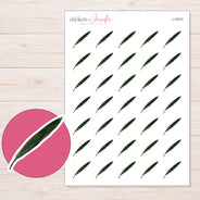 I-18337 planner sticker sheet with enlarged sticker detail