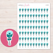 I-18378 planner sticker sheet with enlarged sticker detail